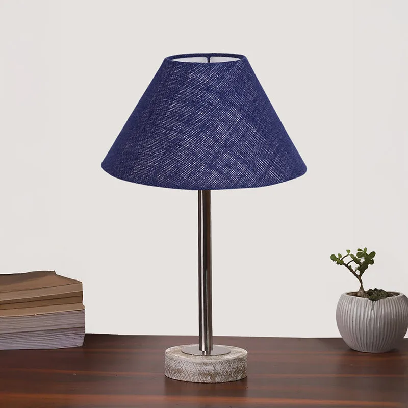 Sienna II Rodin Wooden Table Lamp - Blue,Silver,White media 3
