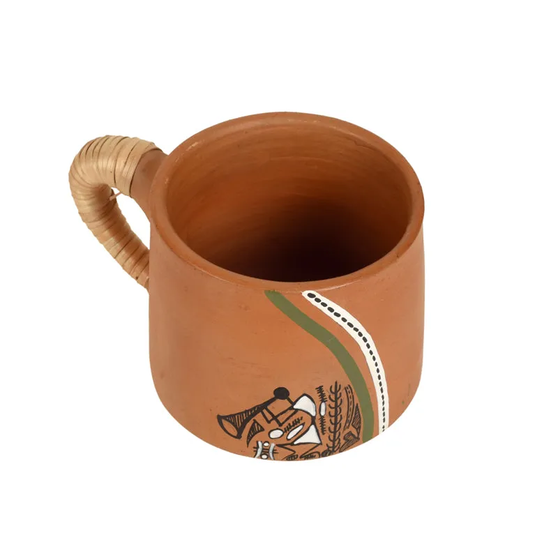 Tribal Terracotta Tea Cup (150mL Each) - Set of Six media 4