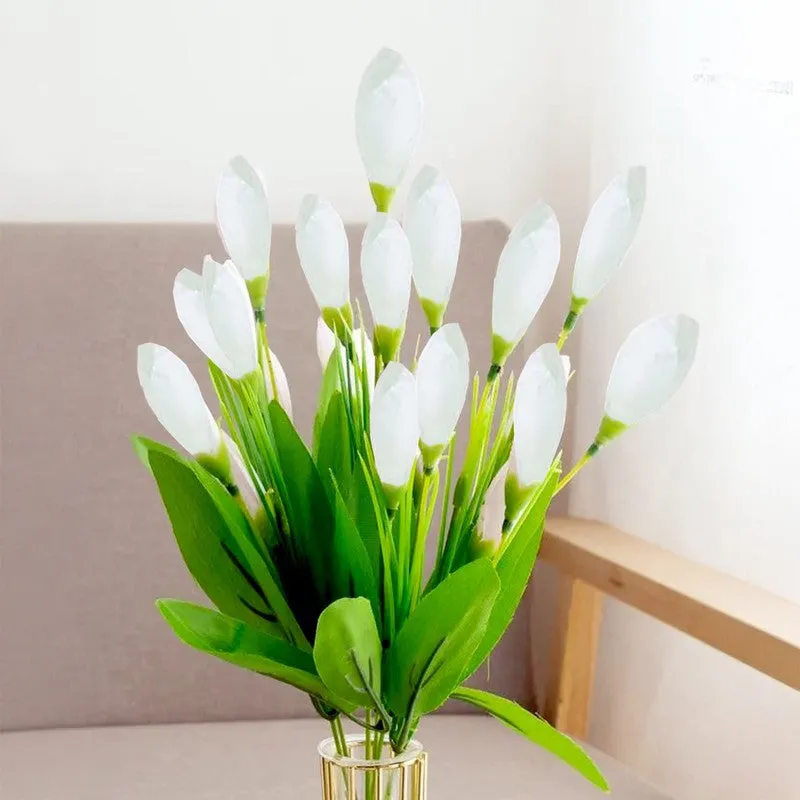 Realistic Artificial Flowers (White) Hassle-Free Decoration media 1