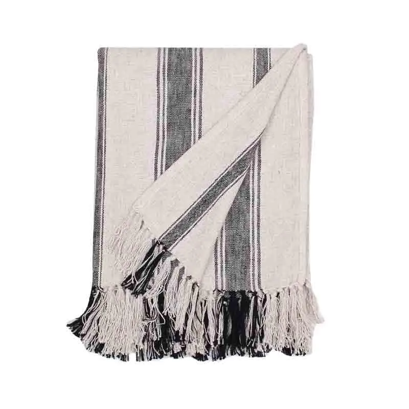 Satpura Throw - Black & Natural media 3