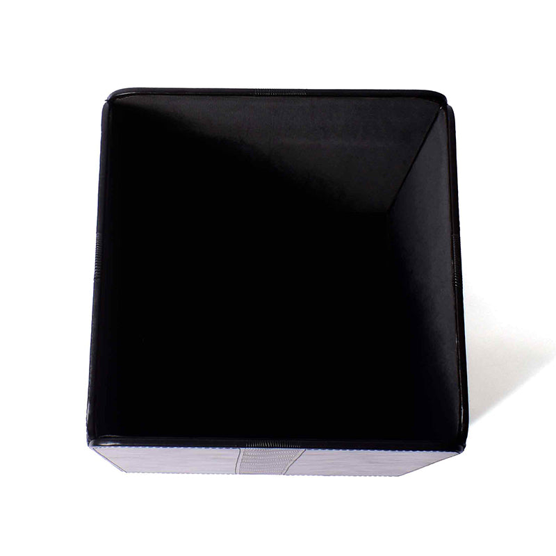 Veltrix Faux Leather Dust Bin - Black media 7
