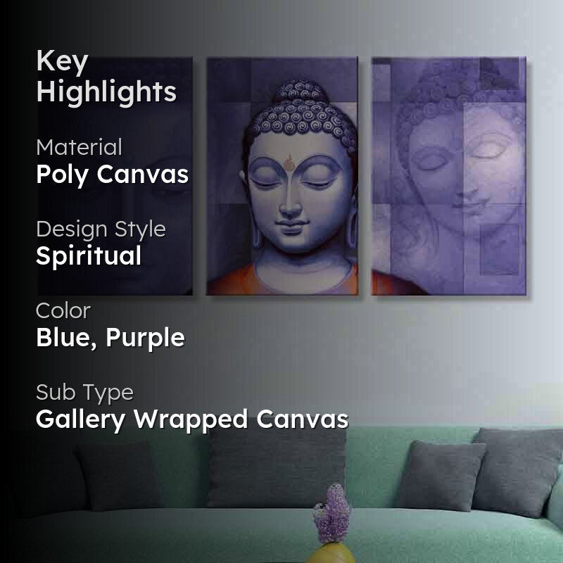 Peacemaker Poly Canvas Wall Art - Set of Three media 2