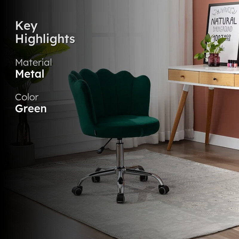 Flexon Metal Office Chair  -  Green media 2