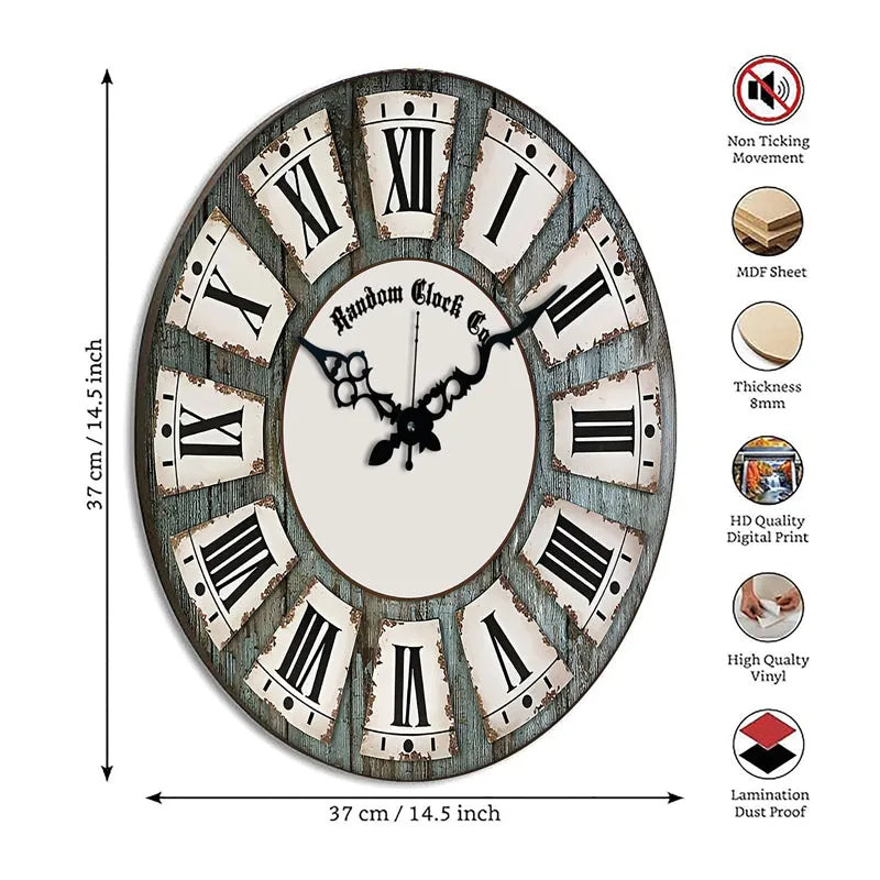 Oakspire Wood Analog Wall Clock media 8