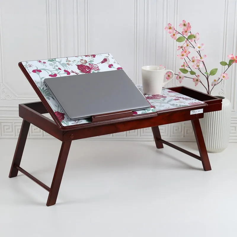 India Circus Teak Wood Galore Laptop Table media 3