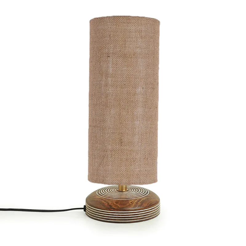 Savera Siera Fabric Table Lamp - Beige,Brown media 6