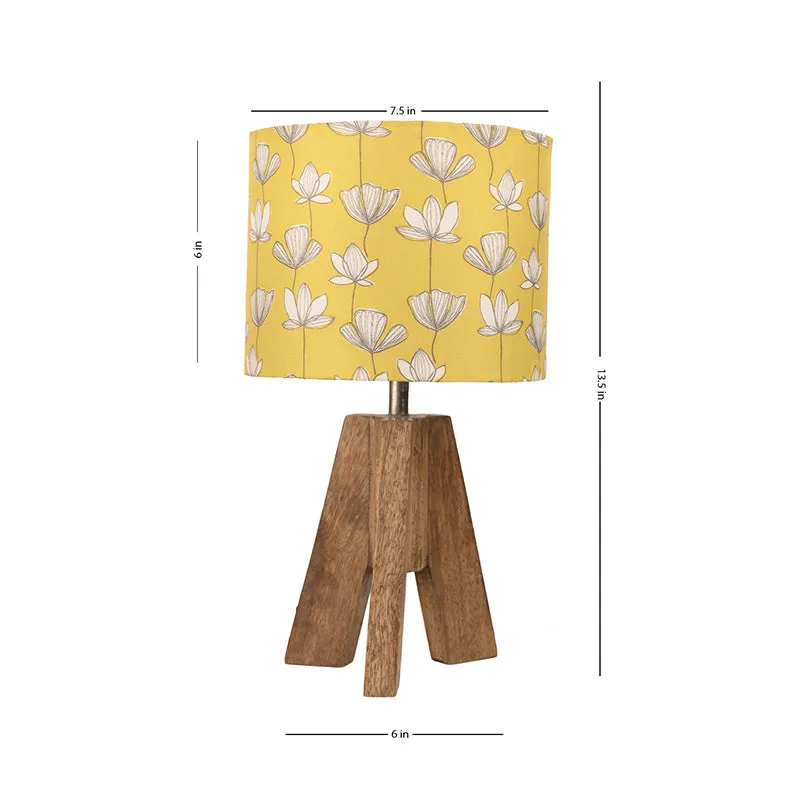 Flora Tripod Fabric Table Lamp - Yellow media 5