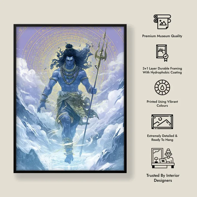 Mahadev with Trishul Divine II Archival Paper Wall Art media 8