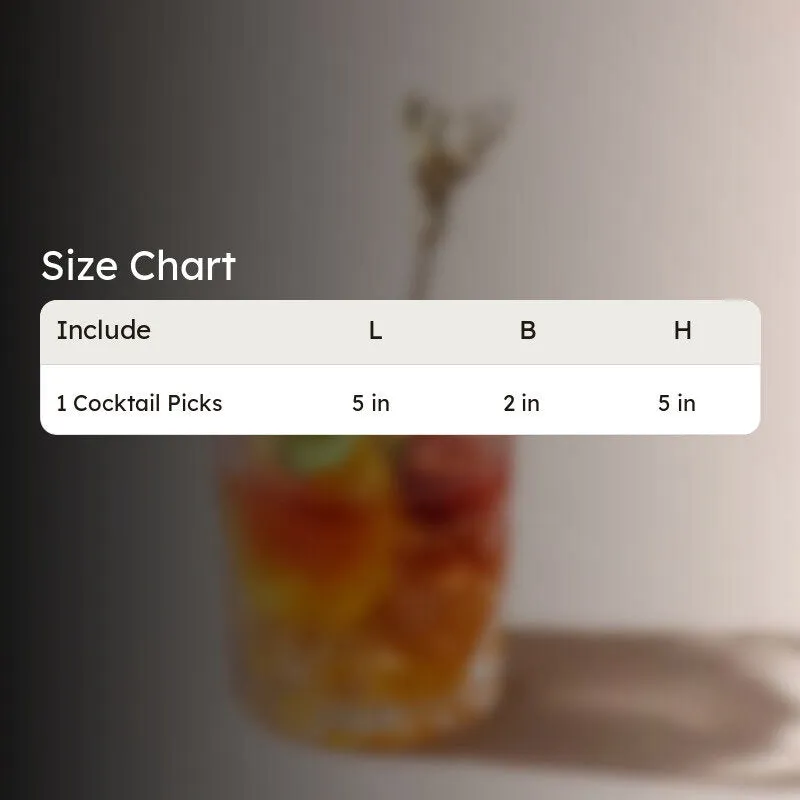 Posh Pin Stainless Steel Cocktail Pick - Gold media 9