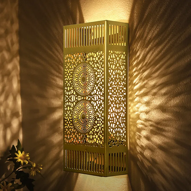 Orna Box Fabric & Metal Wall Lamp media 1