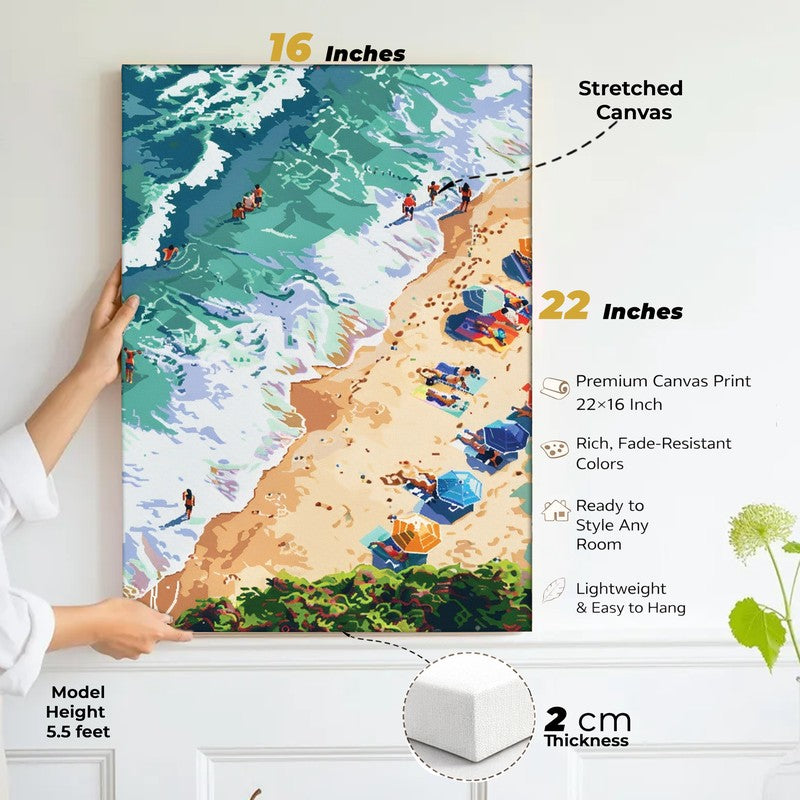 Beach Calm Canvas Wall Art - Set of Two media 4