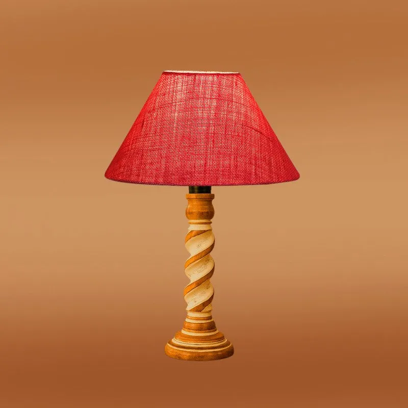 Modera Zyve Wooden Table Lamp - Pink media 6