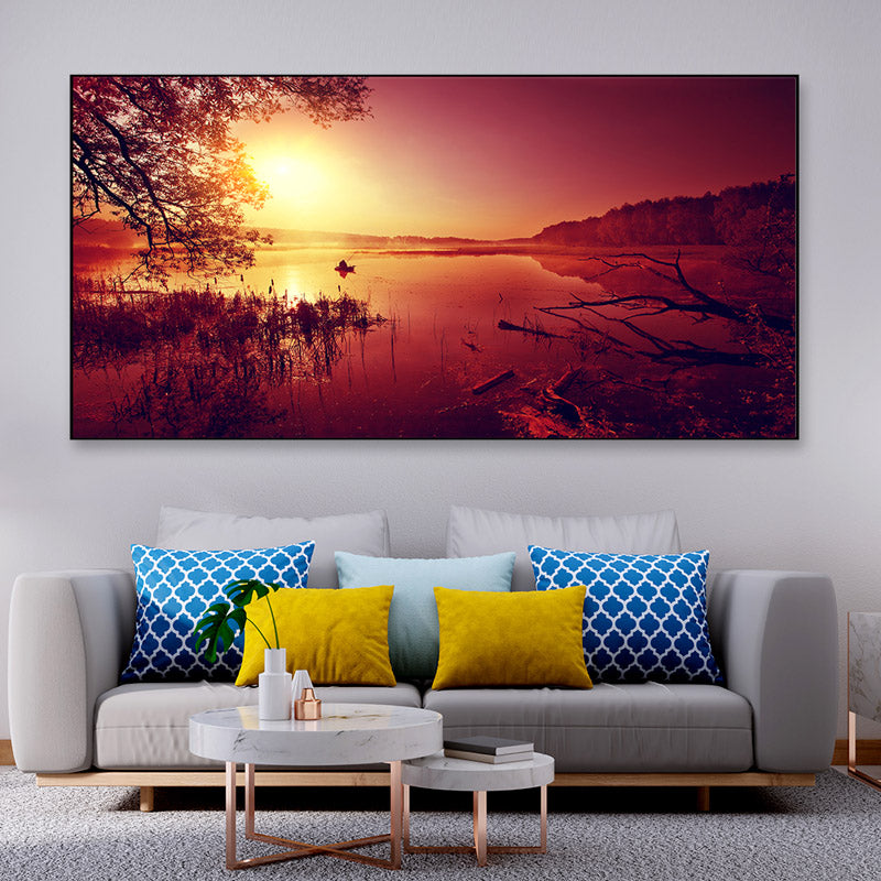 Orange Grace Canvas Wall Painting