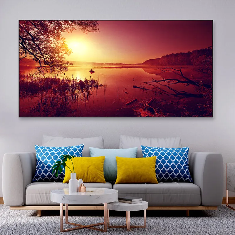 Orange Grace Canvas Wall Painting media 1