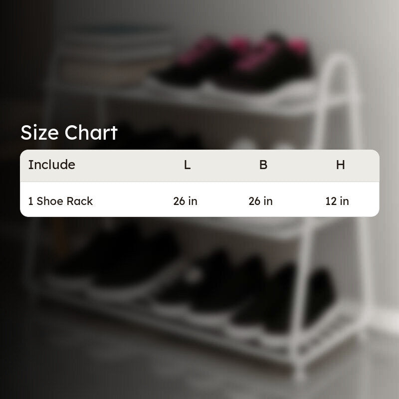 Shoehive 3-tier Metal Shoe Rack - White media 6