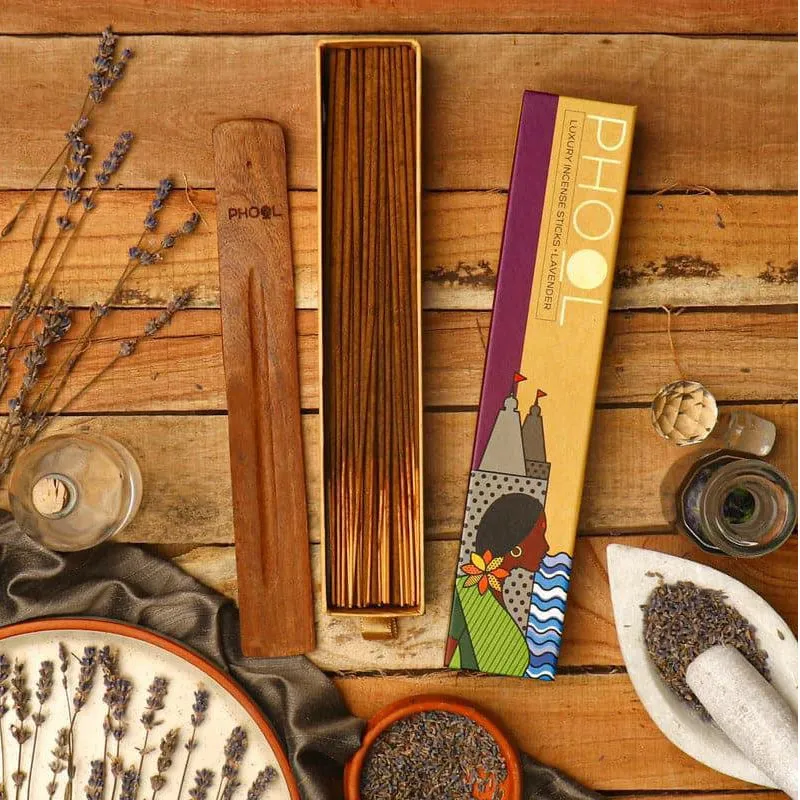 Phool Natural Incense Stick (Lavender) - Set Of Forty media 1
