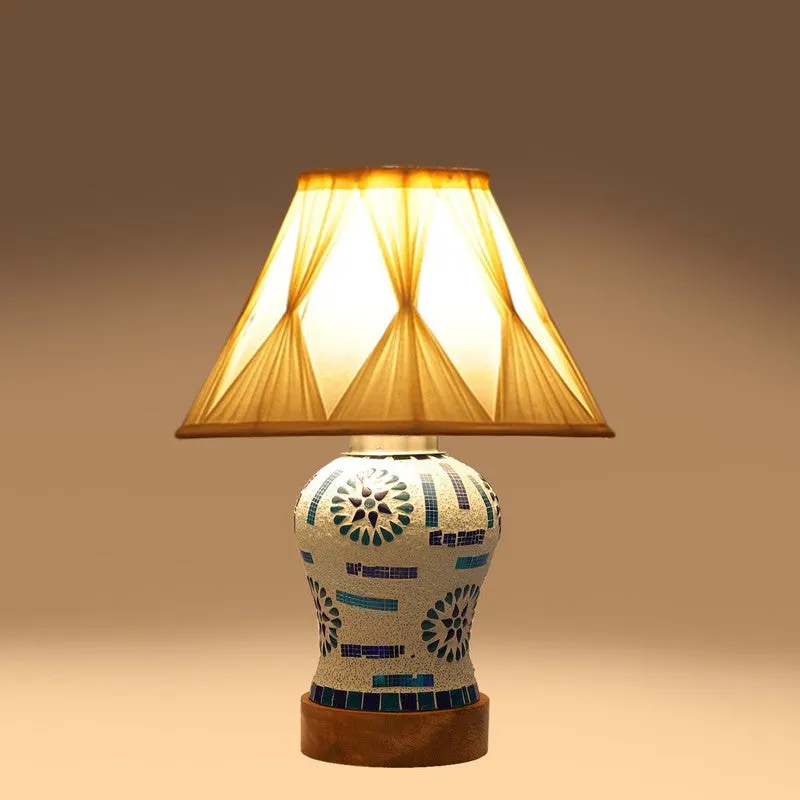 Sonara Smocked Wooden Table Lamp - Multicolor media 7