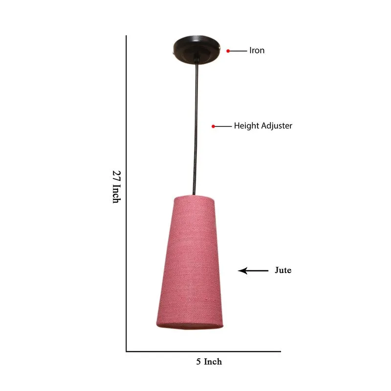 Solarae Metal Ceiling Lamp - Pink media 8