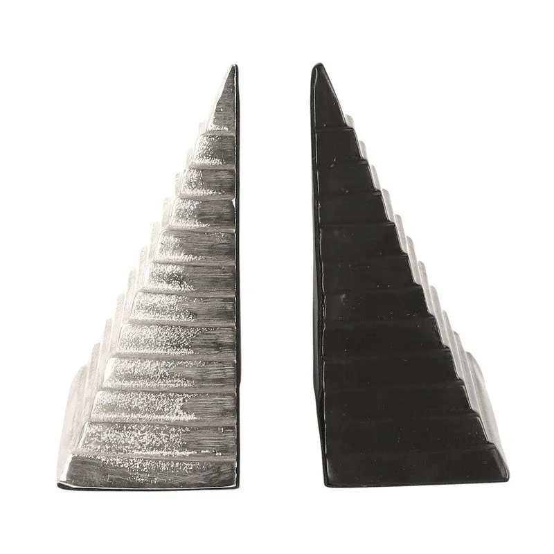Pyramidon Bookend (Silver & Black) - Set Of Two media 4