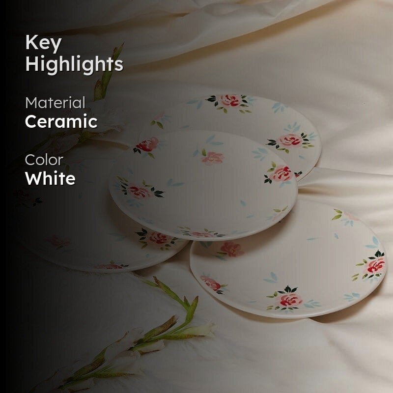 Day Dreams Handpainted Dinner Plates- Set Of Four media 2