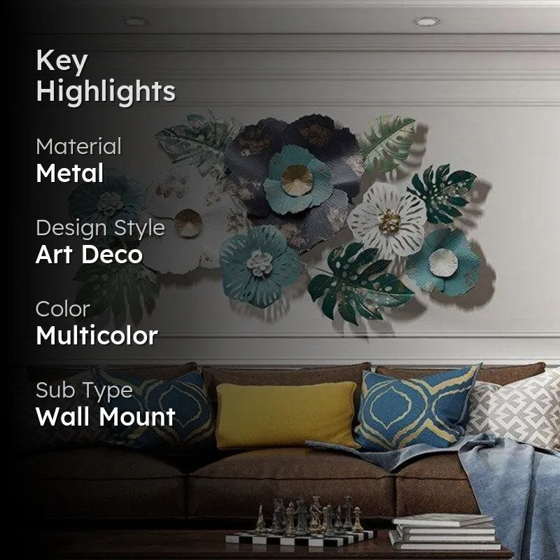 Fleur Moderne Floral Metal Wall Accent media 2