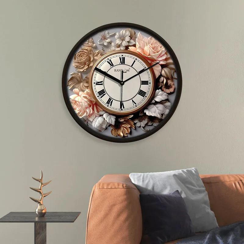 Talia Floral Wall Clock media 1