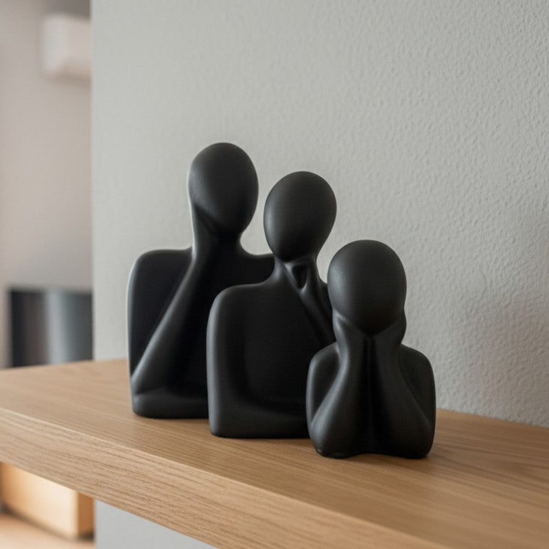 Trio Harmony Resin Showpiece - Set Of Three