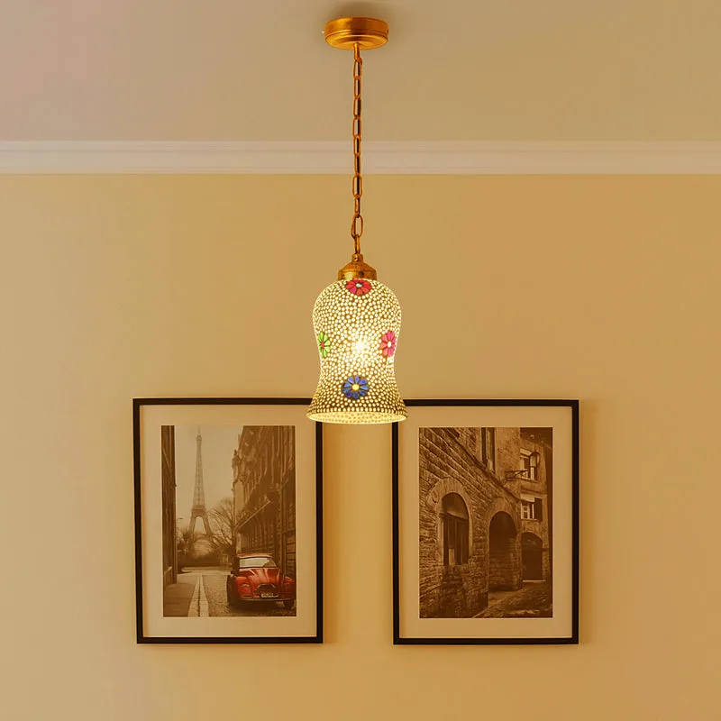 Mosaic Soft Glass Ceiling Lamp media 1