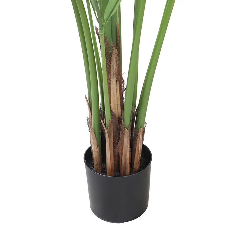 Elm Echo Artificial Plant With Black Plastic Pot - 6.4 Feet media 5