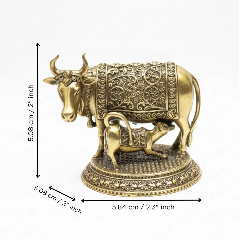 Golden Gau Mata Brass Idol media 5