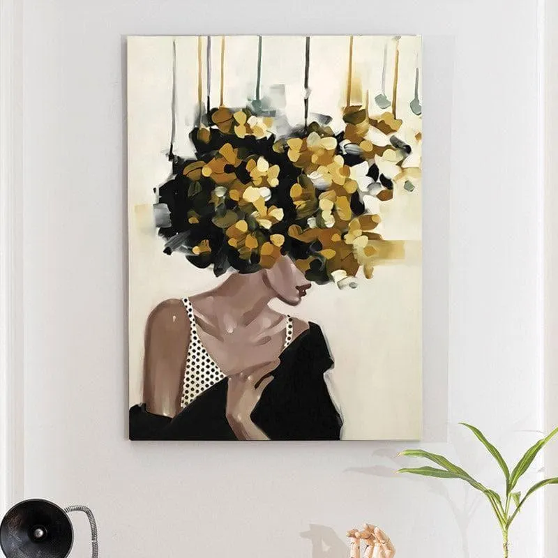 Flowery Feminine Canvas Wall Painting media 3