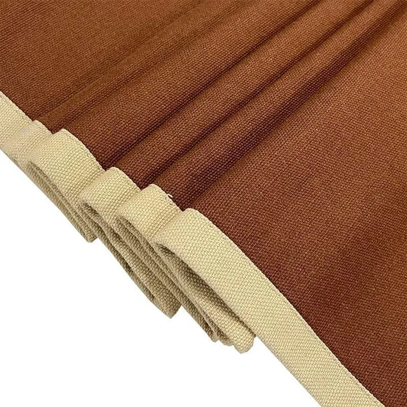 Swayam Solid Sephire Cotton Table Runner (Brown) media 3
