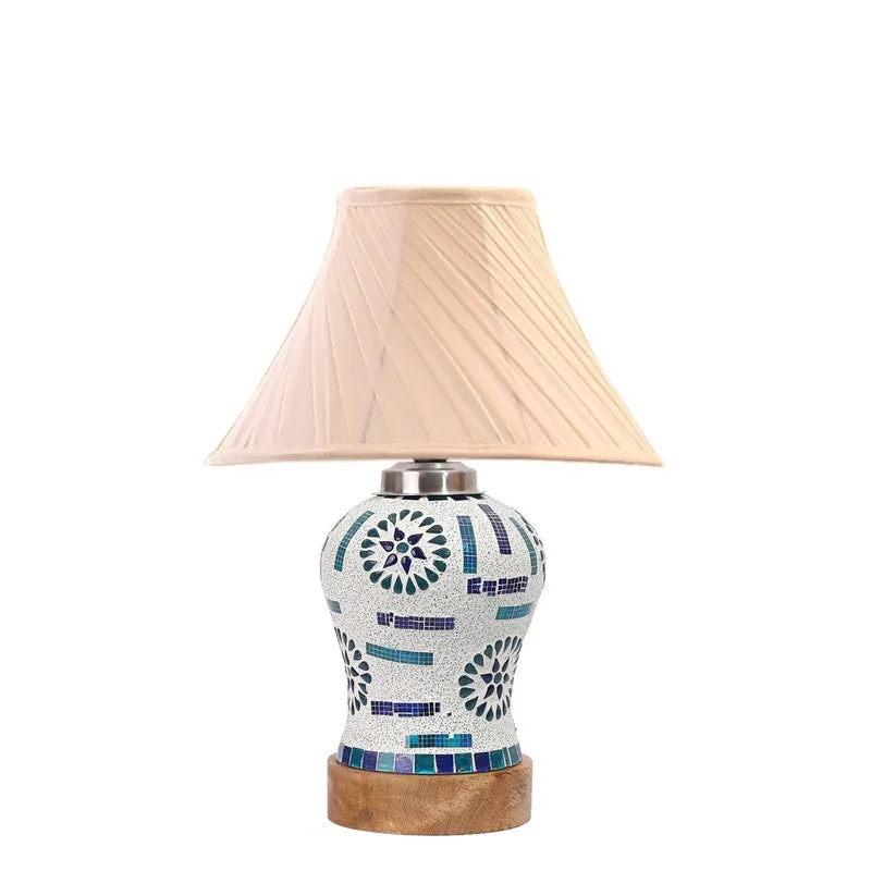 Sonara I Pleated Wooden Table Lamp - Multicolor media 5
