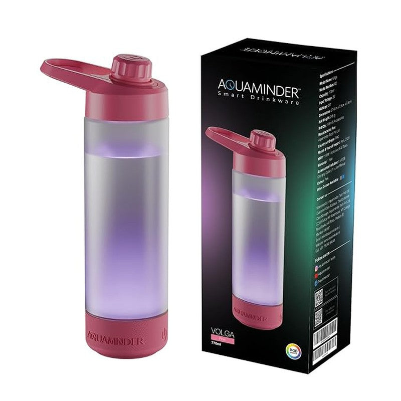 Sound and glow of Hydration Smart Water Bottle - Pink (770 mL) media 5