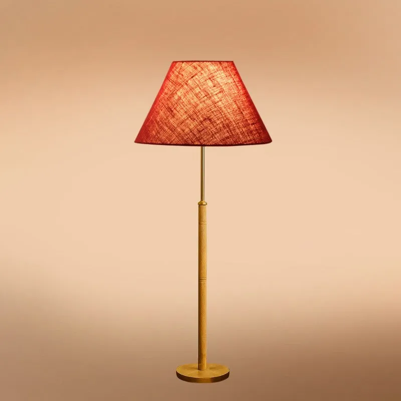 Earth Tone Wooden Floor Lamp - Maroon media 5
