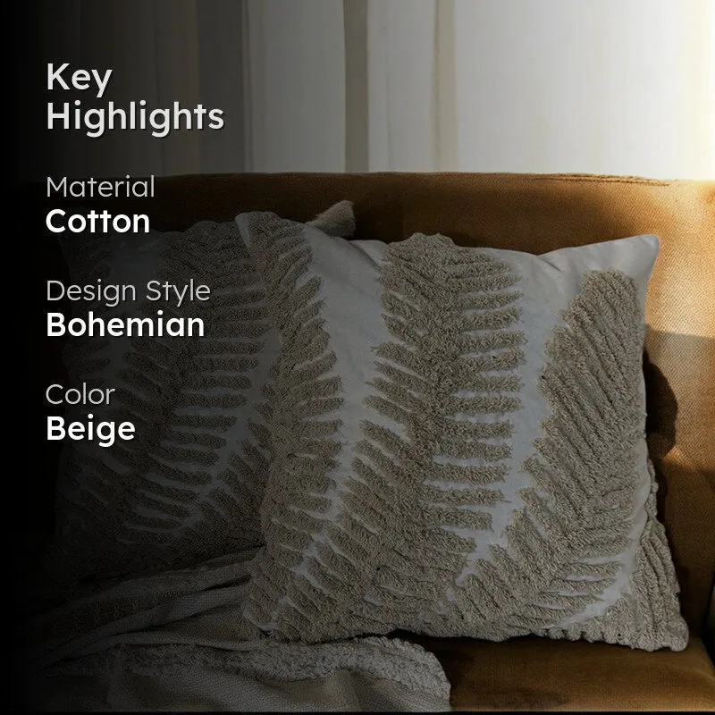 Pillowvive Tufted Cushion Cover Set - Set Of Two media 2