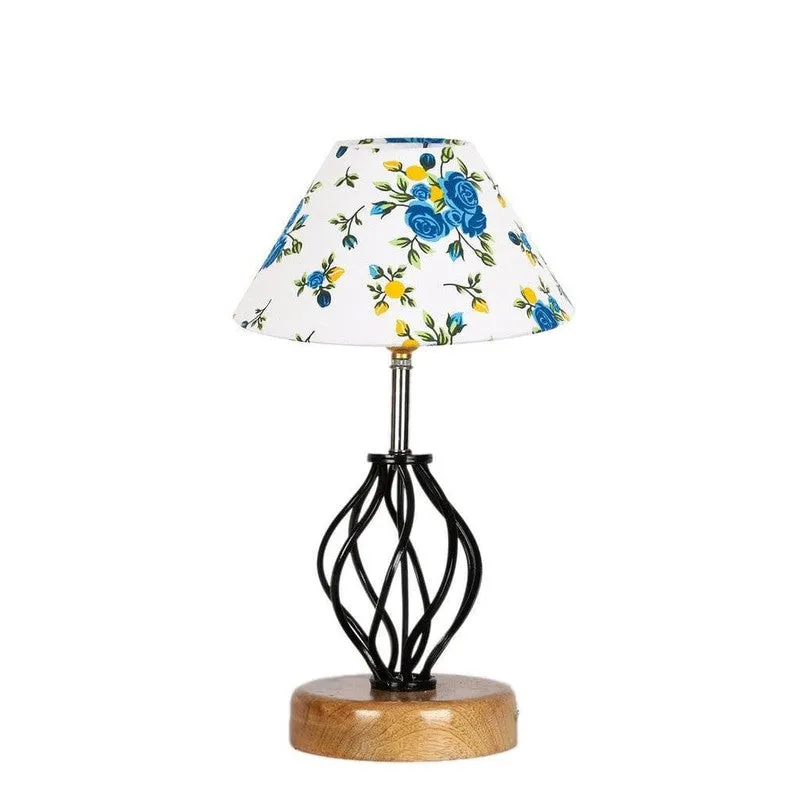 Floral Georgia Fabric Table Lamp media 3