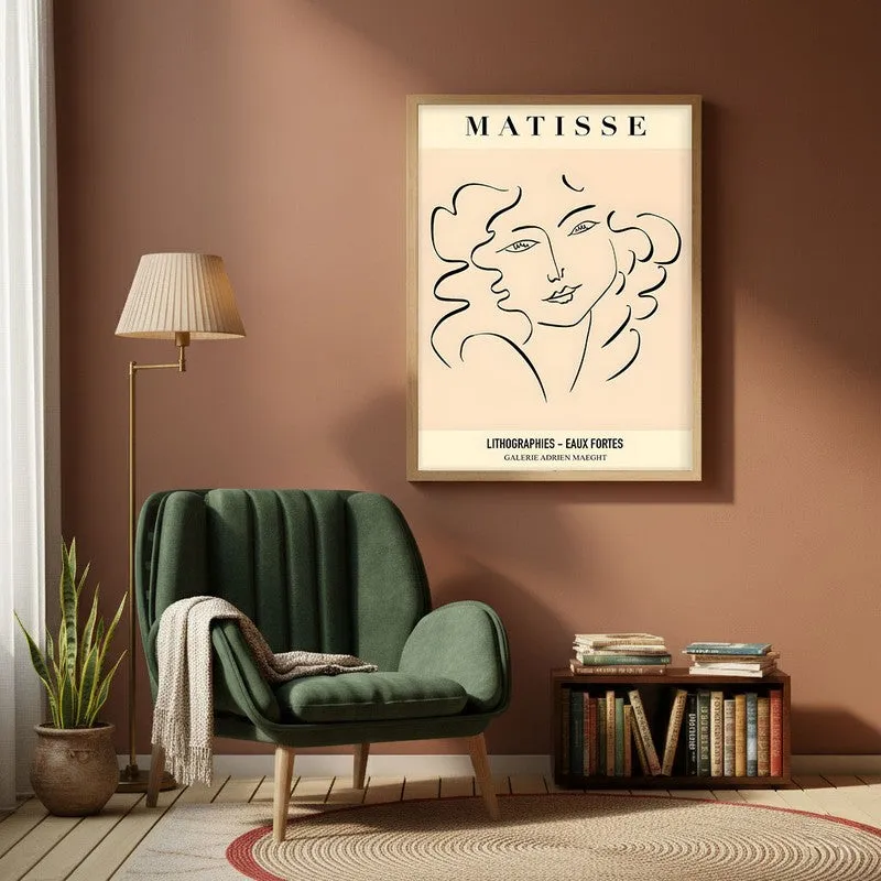 Silent Velour Canvas Wall Painting With Brown Frame media 1