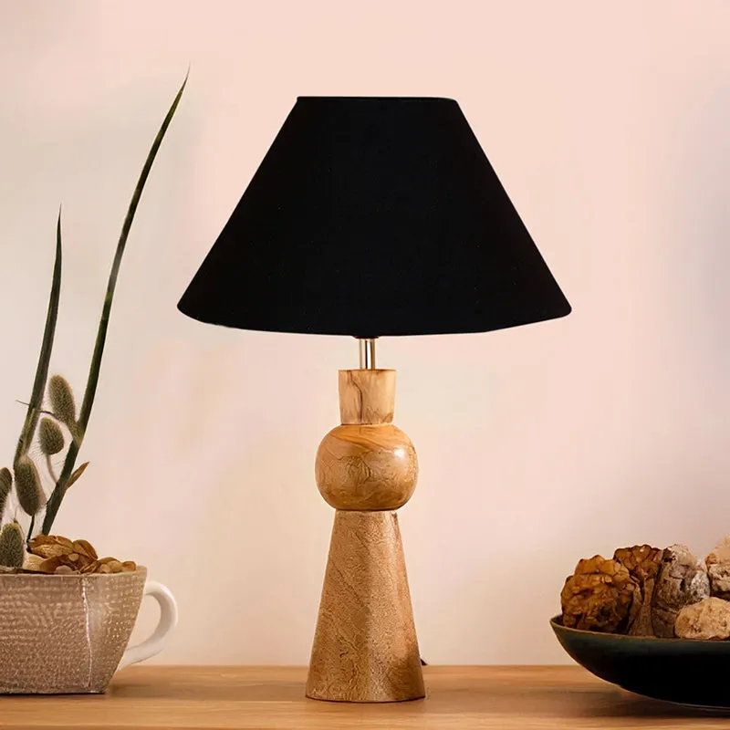 Angler Neo Wooden Table Lamp - Black,Brown media 2