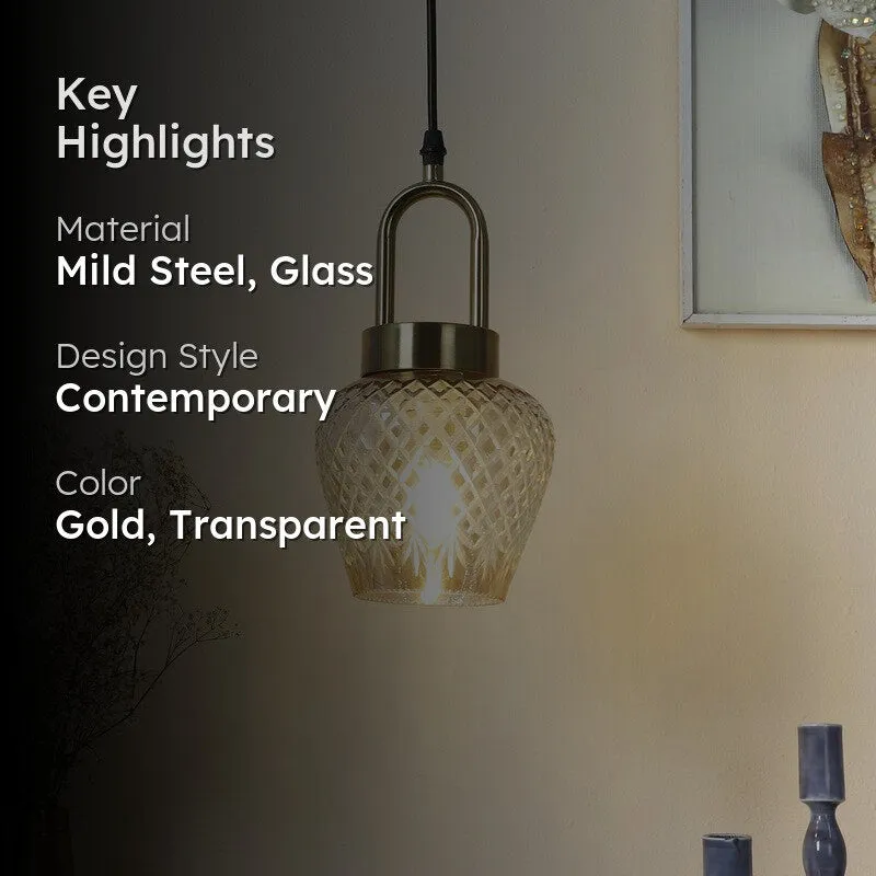 Claret Elegant Glass Pendant Lamp media 2