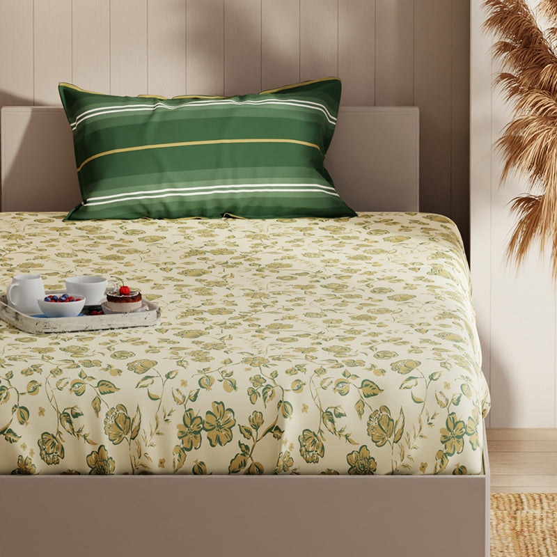 Sardonyx Geometric Microfiber Bedsheet -135 GSM media 4