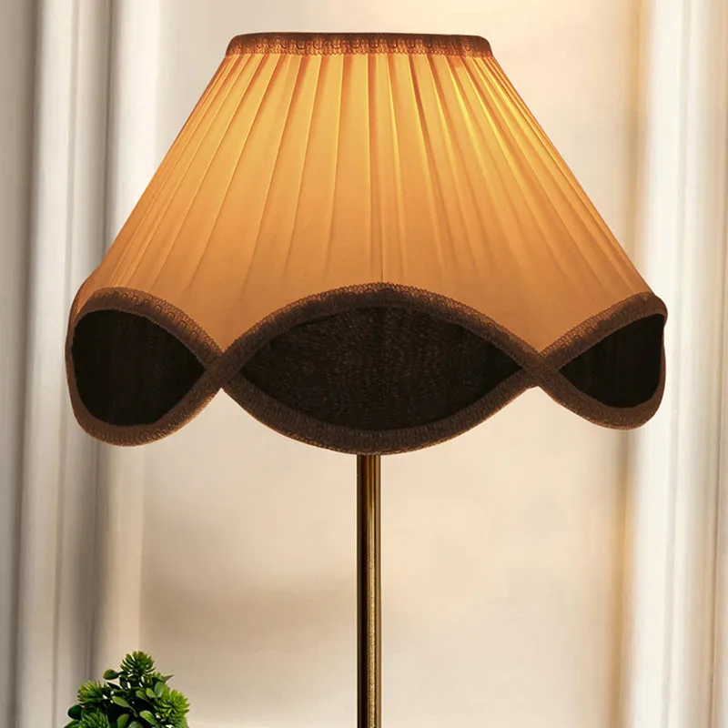 Terra Light Cotton & Metal Table Lamp - White,Gold media 3