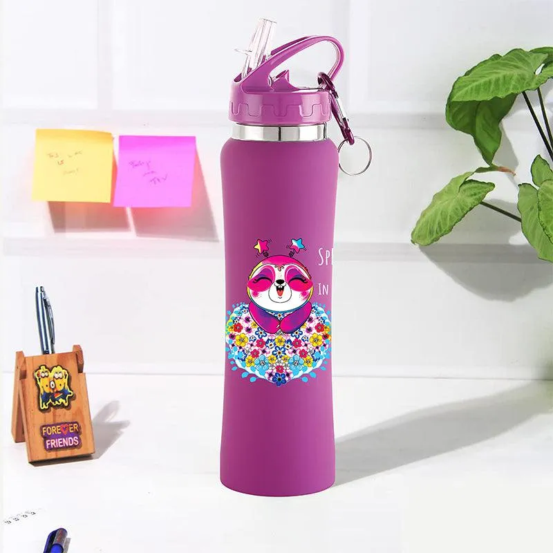 Lavender Teddy Sipper Water Bottle - 750 mL media 3