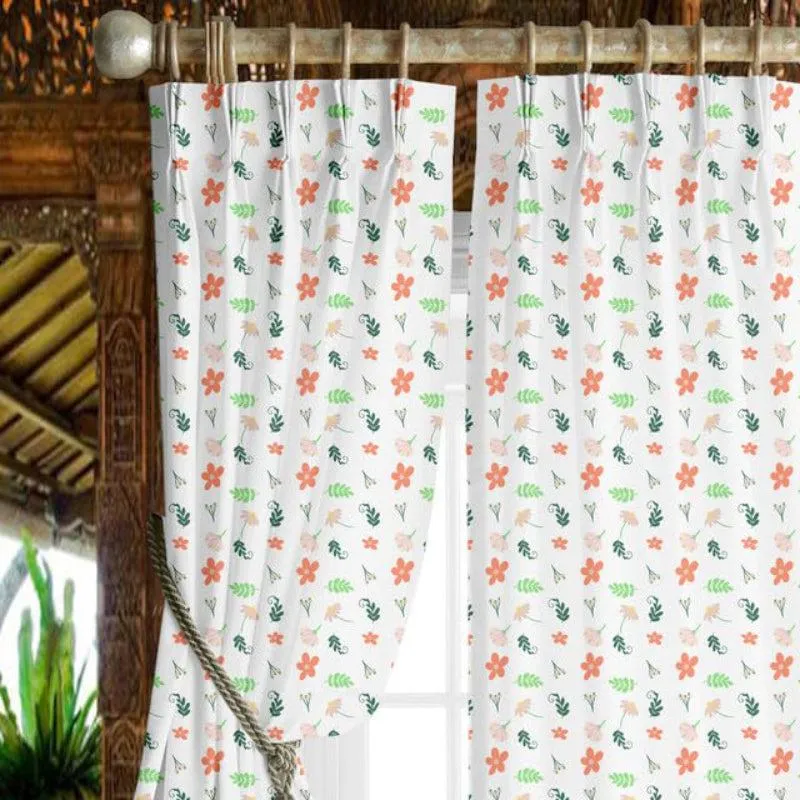 Soma Floral Triple Pinch Pleat Medium Width Curtain media 3