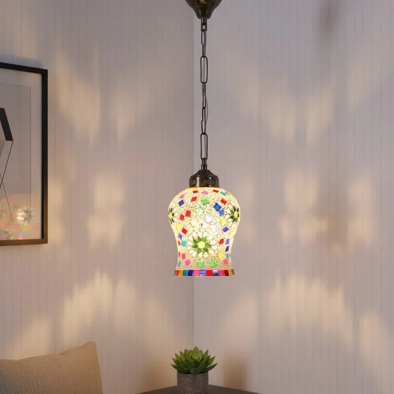 Mosaic Shine Glass Ceiling Lamp media 1