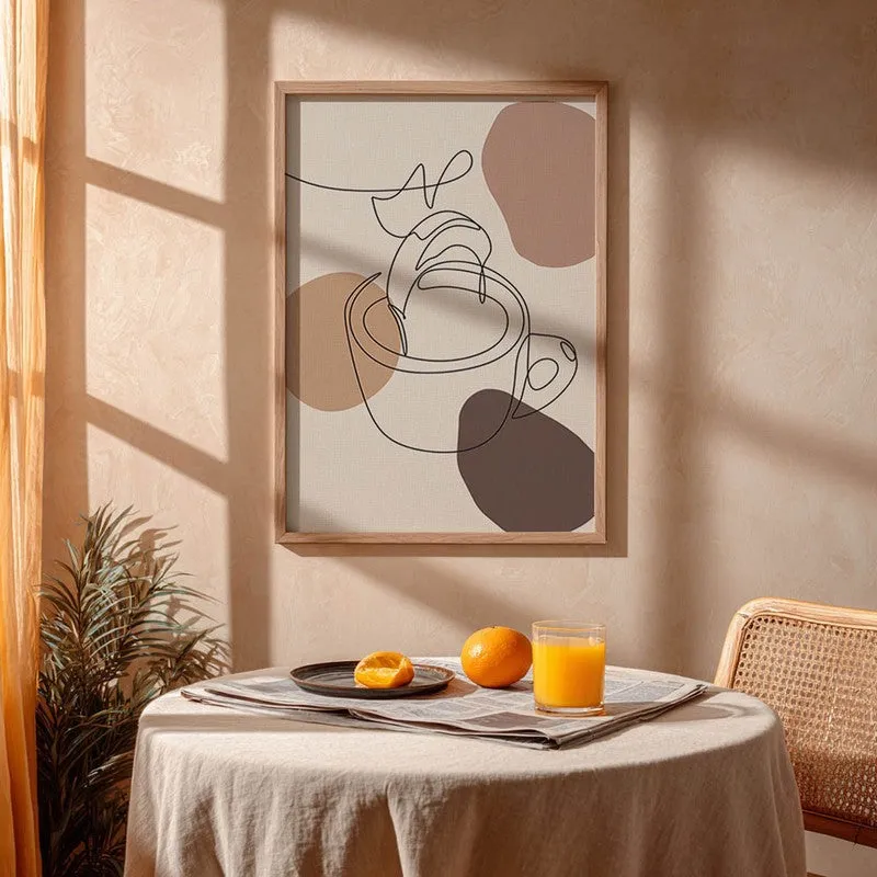Caffeine Archival Canvas Wall Art - Brown media 5