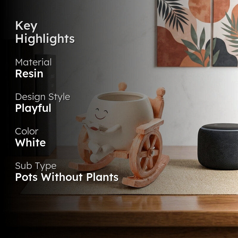 Rocking Chair Resin Planter media 2
