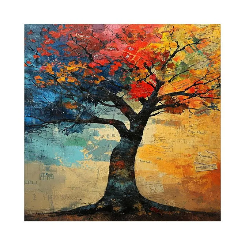 Tree Of Colors Wall Painting media 4