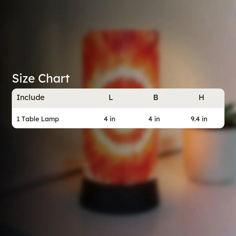 Fiery Tie-Dye Handmade Table Lamp media 9