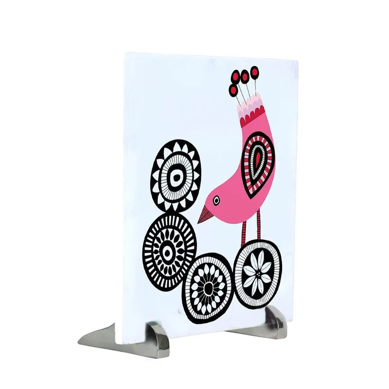 Enigmatic Bird Design Marble Showpieces media 4
